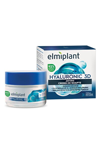 ELMIPLANT Αντιρυτιδική Κρέμα Νύχτας, Ελμιπλαντ, Υαλουρονικό, 50 ml