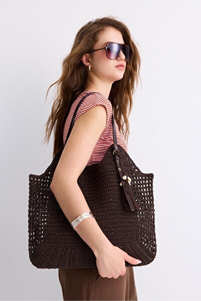 Stradivarius Crochet shoulder bag