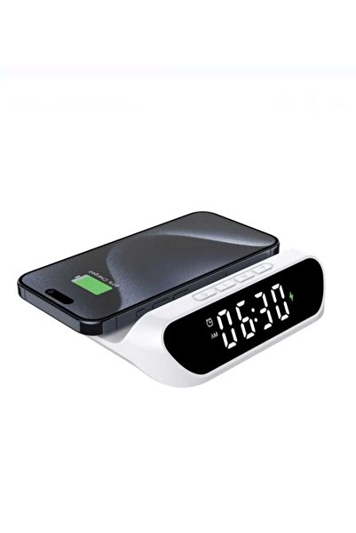 OEM LED Alarm Clock, JB® with 15W Qi Wireless Charging, Digital Alarm