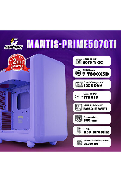 GamingGenTR MANTIS-PRIME5070TI / AMD Ryzen 7 7800X3D / Asus RTX 5070 TI 16 GB...