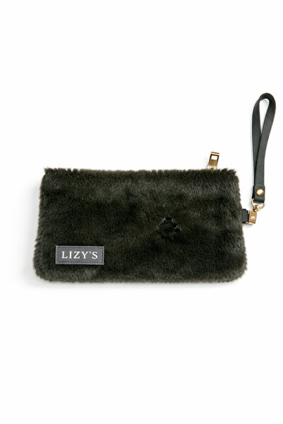 lizy's Τσάντα Clutch Μακιγιάζ Πορτφόλιο Λούτρινο