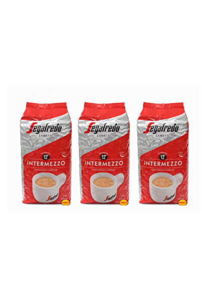 Segafredo Σετ 3 τεμαχίων Zanetti Intermezzo, κόκκοι καφέ 1 κιλό