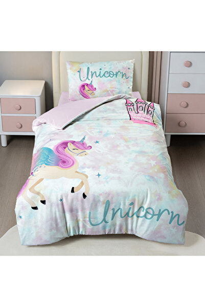 Altınbaşak Unicornland Μονόκλινο Σετ Παπλωματοθήκη από 100% Βαμβάκι Ranforce ...