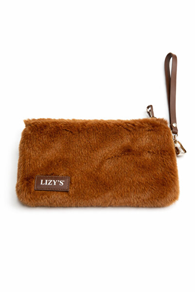 lizy's Τσάντα Clutch Μακιγιάζ Πορτφόλιο Λούτρινο