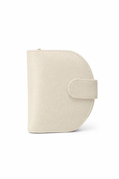 UCCELLO Women's Black Zippered Mini Wallet with Card Holder and Coin Compartm...