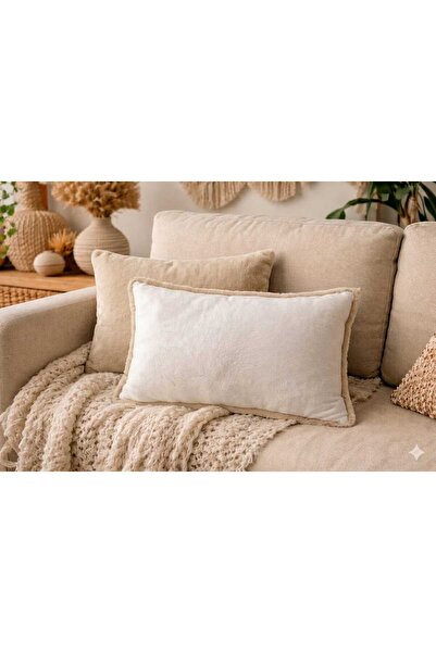 BN ÇAKİ PELÜŞ ÇİFT TARAFLI KIRLENT KILIFI BEJ 50X30