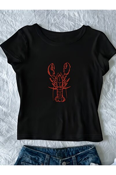 Toum Κερμ Λόιμπερ Σάμερ Λόμπστερ Κροπ Μπλούζα