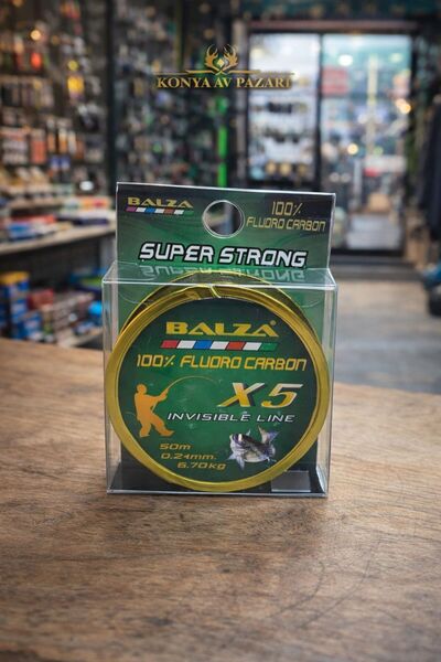 BALZA Super Strong %100 Fluorocarbon 50mt 0.21mm Olta Misinası