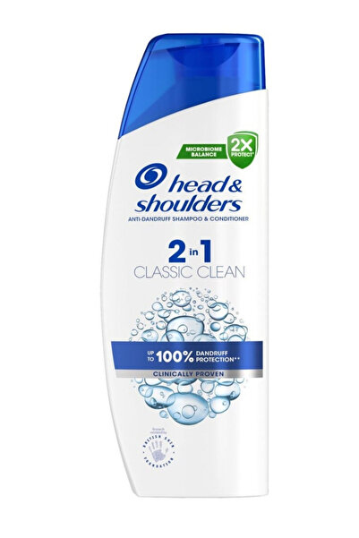 Head & Shoulders Σαμπόν Head&Shoulder 2 σε 1 Κλασικό Καθαριστικό 330ml