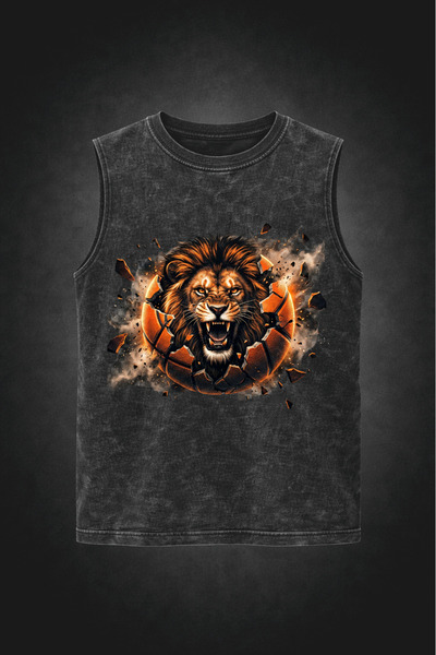 FREAK T-SHIRT Υπερμεγέθη μπλουζάκι με θέμα το μπάσκετ και μηδενικά μανίκια – ...