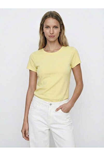 Coredra Μπλουζάκι με κοντό μανίκι και λαιμόκοψη ποδηλάτου - R102