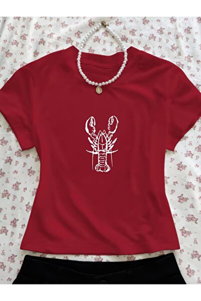 Toum Κερμ Λόιμπερ Σάμερ Λόμπστερ Κροπ Μπλούζα