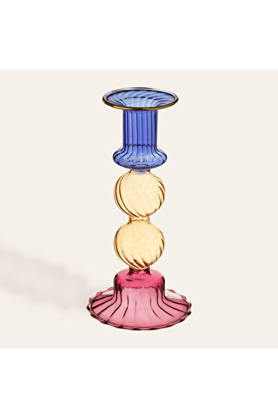 Nanjing Borosilicate Glass Candlestick 8x8x17 Cm Color