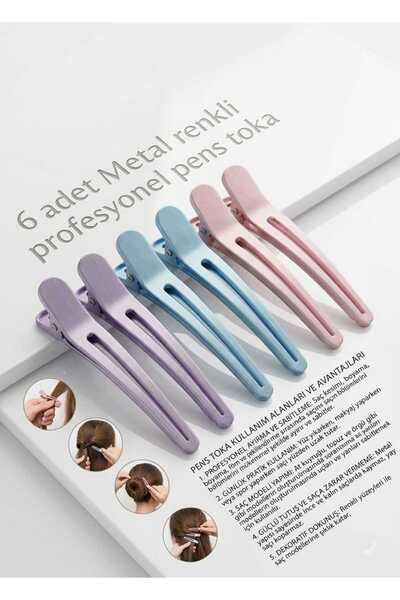 SEVRU Κλιπ 6 τεμαχίων μεταλλικά πολύχρωμα επαγγελματικά κλιπ Dragon, κλιπ κομ...