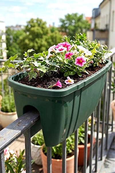 EFFE HOME Dekoratif Balkon Korkuluk Saksısı 1 Adet