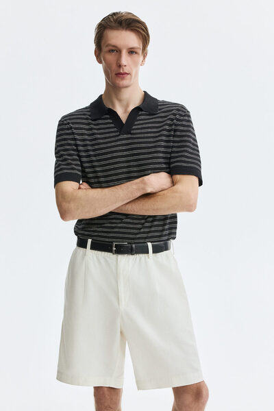 H&M Keten Karışımlı Şort Relaxed Fit