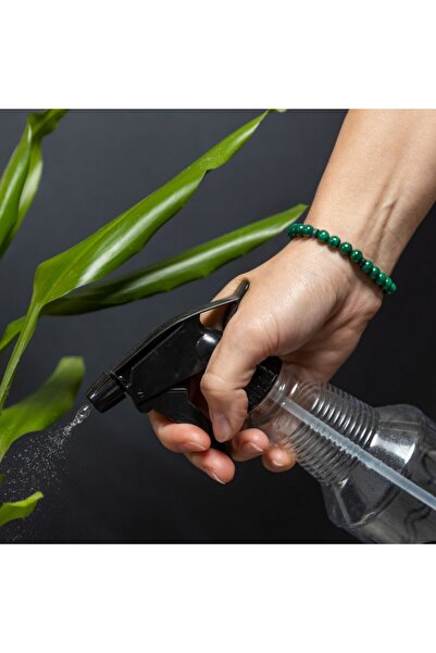 Ezera Βραχιόλι Μαλαχίτη για Γυναίκες, Χειροποίητο, Νάγιαν, Σφαίρες 6 χιλιοστών