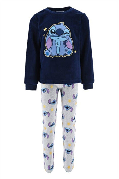 Lilo & Stitch Coral Fleece Long Sleeve Pajamas,