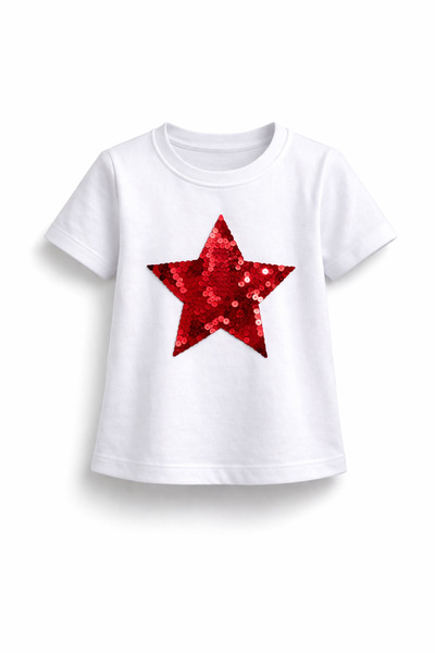 HER ŞEY NOTA www.herseynota.com Tricou alb pentru fete, cu mânecă scurtă, cu ...