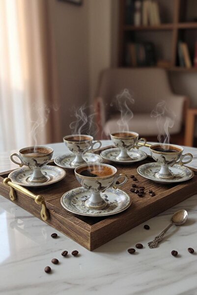 Kosova 6'Lı Kahve Fincan Takımı GYS-13