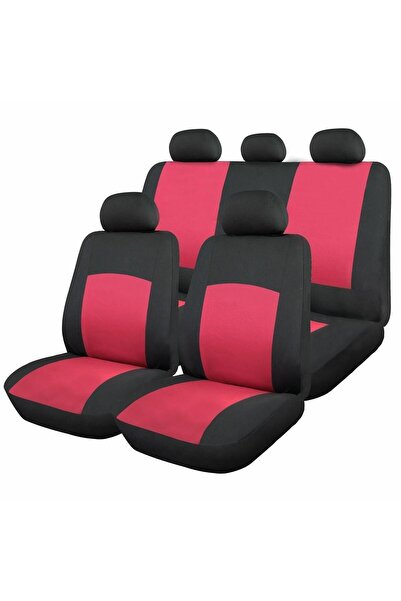 Avex Huse scaune auto, set de 9 piese, potrivire universală, Roșu și Negru