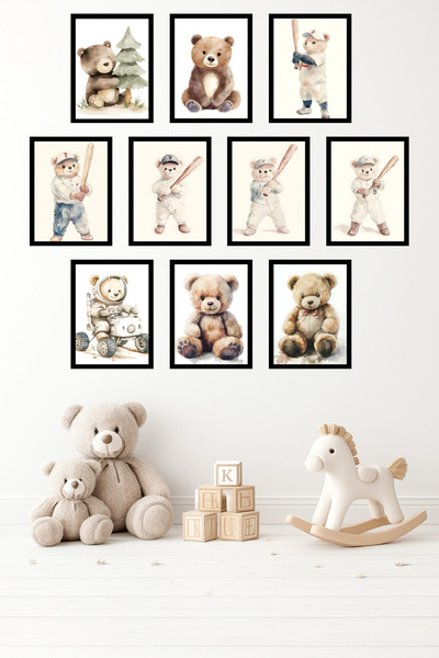 UNT Αρκουδάκι με εμφάνιση 10 πλαισίων |   Χαριτωμένο Ζώο |   Σετ Σκανδιναβική...