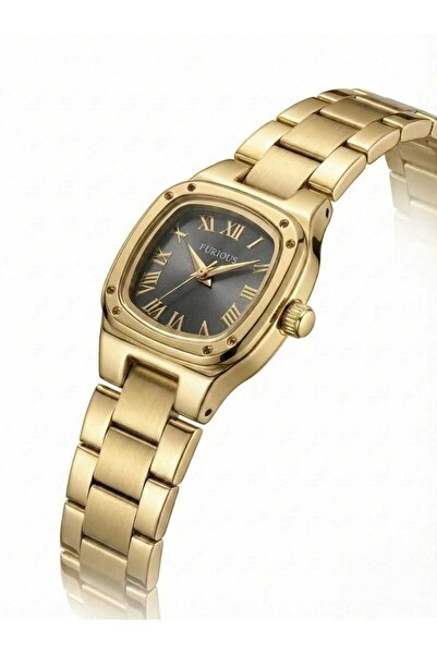 LOLLY STORE Women's Fashion Watch with Integrated Gold Case and Band