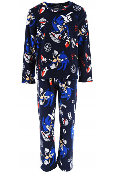Sonic Velour Long Sleeve Pajamas,
