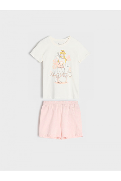 OEM Γλυκές κοντομάνικες βαμβακερές πυτζάμες