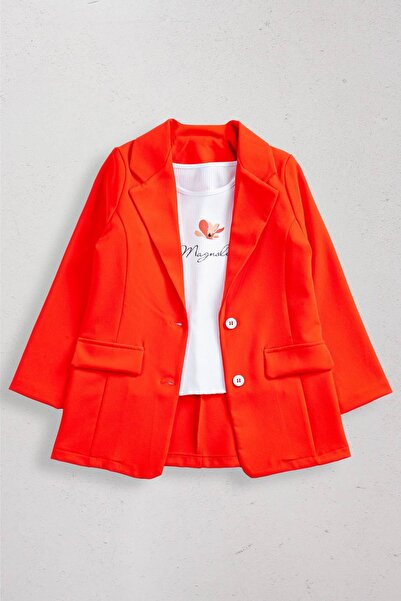 HAUSEkids Μπλέιζερ Μπουφάν για κορίτσια Magnolia 9-14 ετών - Πορτοκαλί