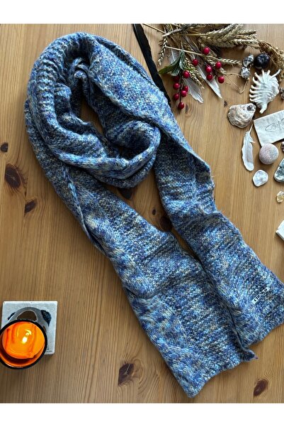 Chinko Woolly Soft Plain Scarf That Hugs You with Love, Marbled Hair Weave Un...