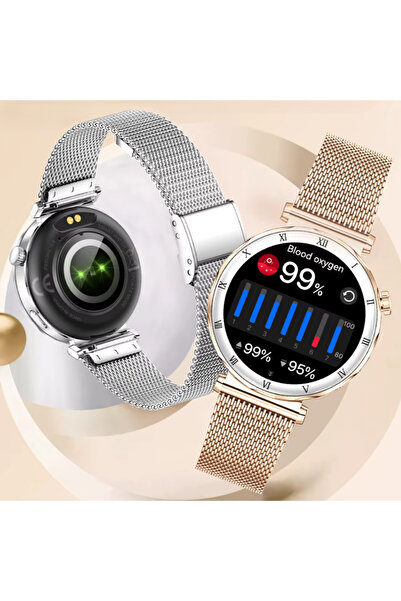 Zenark ® i22 PRO, SLIM, AMOLED, Inima, SpO2, Somn, Tensiune, Notificari, IP67, 2 Bratari, Silver