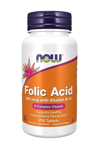 Now Foods Folic Acid 800 Mcg With Vitamin B-12 250 Tablets