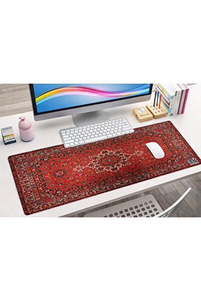 rakkun shop Halı Desen Baskılı Mousepad 30x70 cm ölçülerinde Gamer , Oyuncu Kaydırmaz tabanlı - Limited Edition