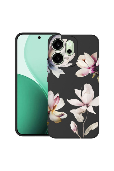 bestcase Υπέρλεπτη Θήκη για OPPO Reno14 F / FS, Σχέδιο Μανόλιας με Λουλούδια,...