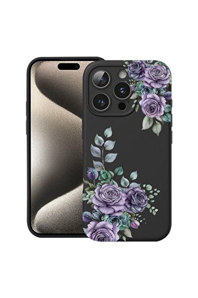 bestcase Husă Ultra Subțire pentru Apple iPhone 14 Pro Max, Florală - Roz Pas...