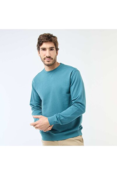 KIABI سترة رياضية من قماش التيري الفرنسي بقصة عادية باللون الأزرق