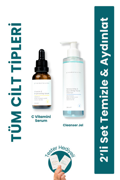 2’li Set Temizle & Aydınlat - Temizleme Jeli & C Vitamini Serum