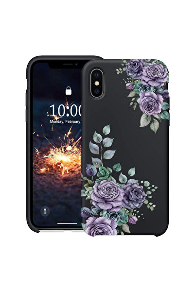 bestcase Ултра тънък калъф за Apple iPhone XS / X, Флорален - Пастелен розов ...