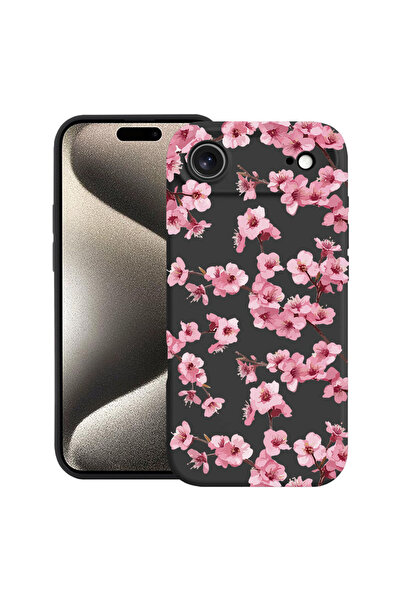 bestcase Husă Ultra Subțire pentru Apple iPhone 17 Air, Florală - Cireș Roz E...