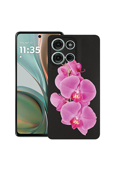 bestcase Υπέρλεπτη Θήκη για Motorola Edge 50 Pro, Φλοράλ - Μινιμαλιστική Ροζ ...