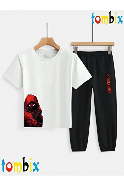 tombix SET PENTRU COPII: TRICOU CU IMPRIMEU YANDAN NINJA, PANTALONI DE TRENIN...