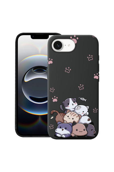 bestcase Ултра тънък калъф за Apple iPhone 16e / iPhone 17e, Бебешки котенца,...