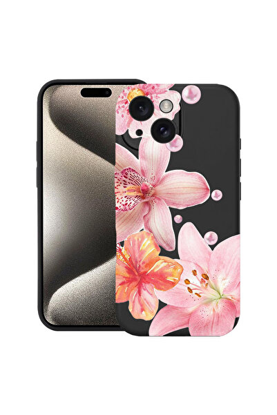 bestcase Υπέρλεπτη Θήκη για Apple iPhone 15, Φλοράλ - Αισθητική Κομψή Ορχιδέα...
