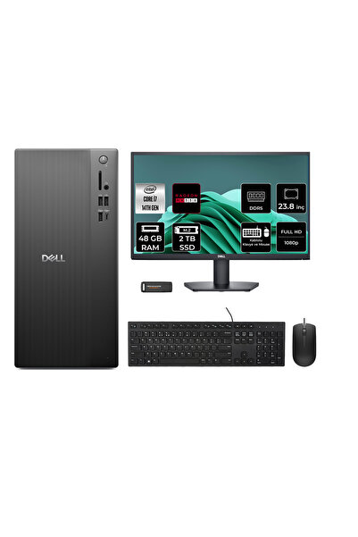 Dell Pro Tower ECT1250 i7 14700 48GB 2TB SSD RX550/4GB FDOS Masaüstü Bilgisay...