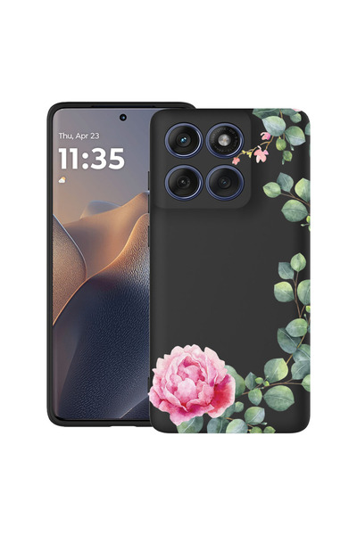 bestcase Υπέρλεπτη Θήκη για Motorola Edge 60 Pro, Φλοράλ - Μινιμαλιστική Καμέ...