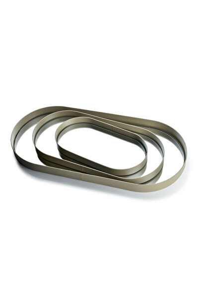 MONDEX Set of 3 mirrored trays LUCAS BEIGE