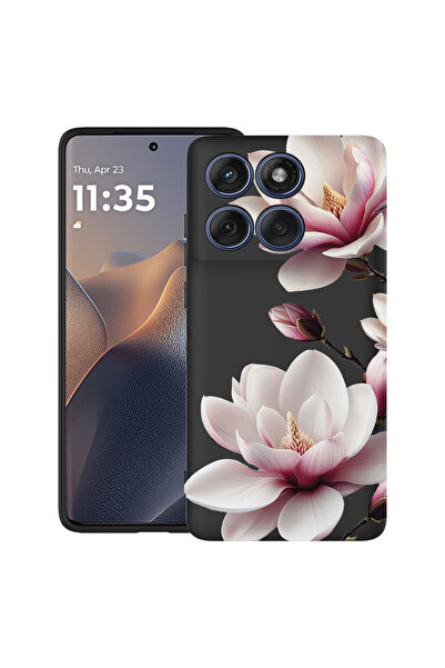 bestcase Υπέρλεπτη Θήκη για Motorola Edge 60 Pro, Φλοράλ - Ροζ Μανόλια, 20520...