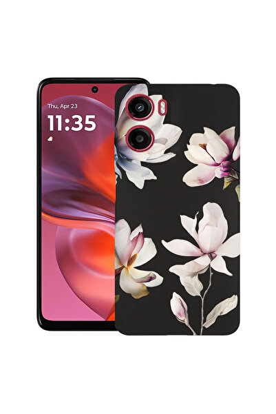 bestcase Υπέρλεπτη Θήκη για Motorola Moto G05 / Moto E15, Φλοράλ Σχέδιο Μανόλ...