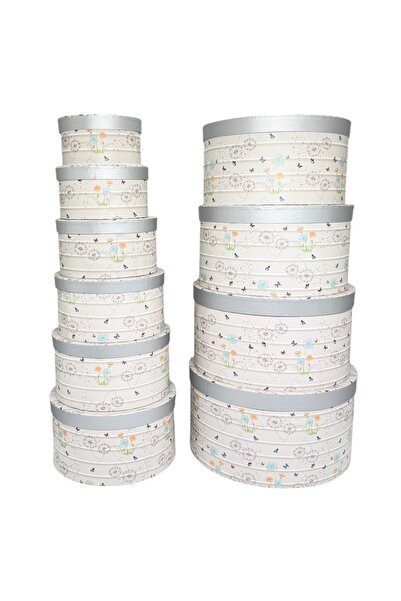 AFO Σετ 10 Στρογγυλών Κουτιών με Σχέδιο Πικραλίδας